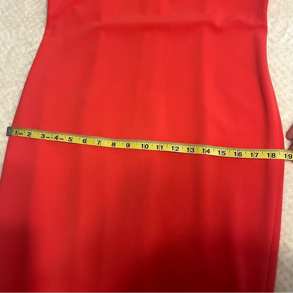 Calvin Klein Ruffled Bell Sleeve Sheath Dress Round Neck Formal Career Like New - Picture 14 of 16